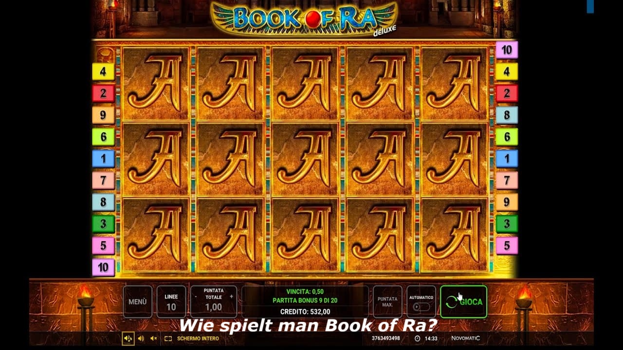 Screenshot der Freispiele-Funktion